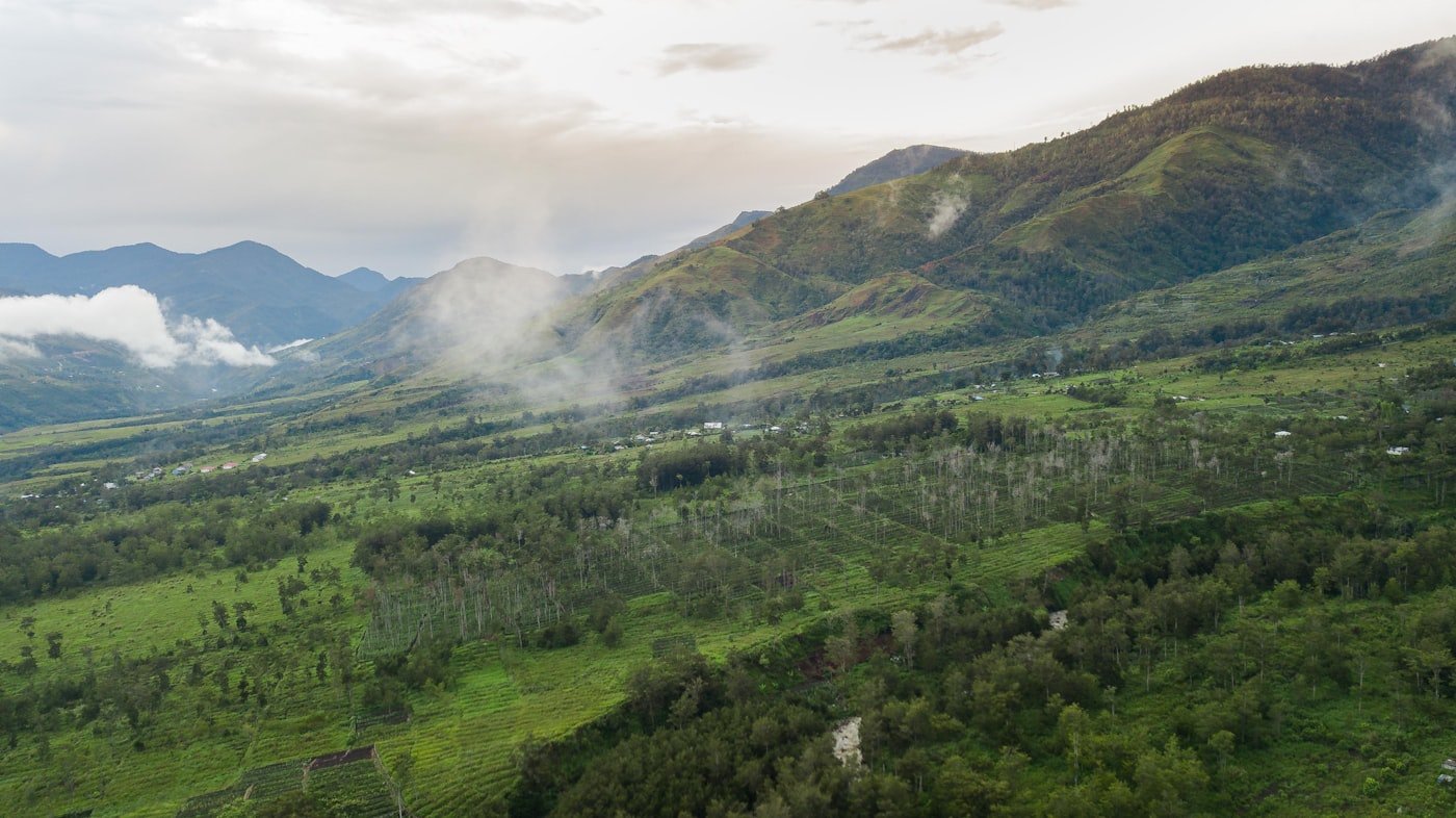 Hill-station valley on one of MTS's mountain routes